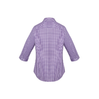 Biz Corporates Newport Womens 3/4 Sleeve Shirt Purple Reign Size 4