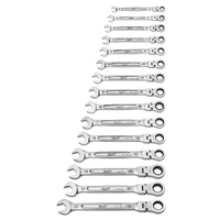 Milwaukee 15pc Flex Head Metric Ratcheting Combination Wrench Set 48229513