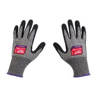 Milwaukee Cut F (7) High Dexterity Nitrile Dipped Gloves 48737012 [Size: Large]