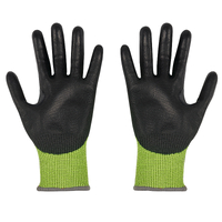 Milwaukee Medium High Visibility Cut Level 4 Polyurethane Dipped Gloves 48738941