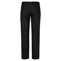 Biz Corporates Comfort Wool Stretch Mens One Pleat Pant Stout Black Size 107