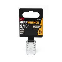 GearWrench 9/16" 1/4"Dr SAE 6 Pt Standard Socket 80114D