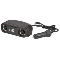 Narva Ipad Ipod 5V Usb & Dual Cigarette Lighter Socket Adaptor 12V Dc 81052Bl