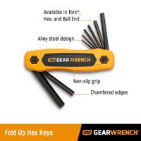 GearWrench 25 Piece SAE/Metric Torx Folding Hex Key Set 83512