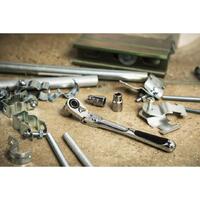 GearWrench 6-1/2" 1/4"Dr Pass-Thru 72 Tooth XL Locking Flex Head Ratchet 891400