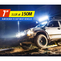 LIGHTFOX 2x 7inch LED Light Bar Spot Flood Combo Work Driving Lights OffRoad 4WD 6"