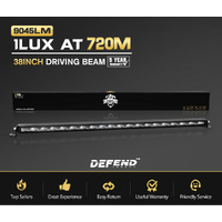 DEFEND INDUST 38inch LED Light Bar Slim Single Row Work Driving Lamp 4X4 Offroad