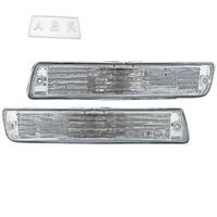 Front indicator lights for toyota landcruiser 80-series clear crystal fj80 pair