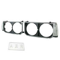 Headlight lamp frame cover trim + corner light for toyota corolla ke70 dx 79-84
