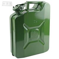 NEW Green 10L Steel Jerry Can w/ Pouring Spout Fuel/Petrol Jerry Tank Can #001