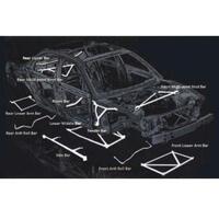 UR RACING Front Tower Strut Bar 2-points Corner Stability For Honda Civic K20A