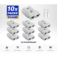 ATEM POWER 10PCS Anderson Style Plug Connectors 50AMP 12-24V 6AWG