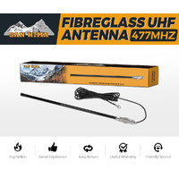 SAN HIMA Hi Gain Black Uhf 5Db Fibreglass Cb Antenna 720Mm Height For Gme Uniden Oricom