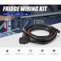 Atem Power 12V Fridge Wiring Kit 6M Cable DC Cig Socket Plug In-line Fuse 4WD