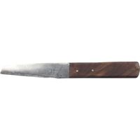 GTS Bootmaker's Knife 8" Stainless Steel Blade Sheshum Wood Handle Brass Rivets