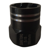 SURETORQ 5/8" (16mm) x 3/8" SQ Dr Impact Bolt & Nut Extractor Socket 04400110