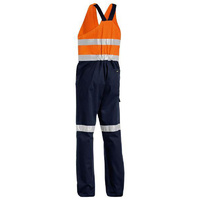 Taped Hi Vis Action Back Overall Orange/Navy Size 77 REG