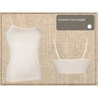 Bamboo Cami Singlet Natural Size 8