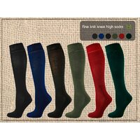 Bamboo Fine Knit Knee High Socks Size Womens 6-8 Colour Black