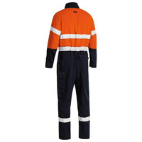 TenCate Tecasafe�� Plus 580 Taped Hi Vis Lightweight FR Non Vented Engineered Coverall Orange/Navy Size 77 REG