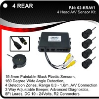 PARKSAFE 4 Rear Parking Sensors & AV Camera Input