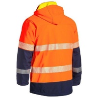 Taped Hi Vis Ripstop Bonded Fleece Jacket  Yellow/Navy Size 5XL