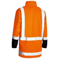 Taped Hi Vis Rain Shell Jacket Orange Size XS