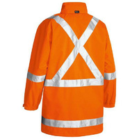 X Taped Hi Vis Rain Shell Jacket Orange Size XS