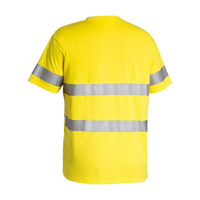 Taped Hi Vis Cotton T-Shirt Yellow Size XS