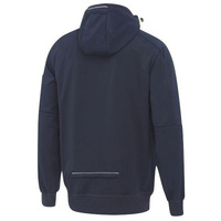 Work Fleece Zip-Front Hoodie with Sherpa Lining Charcoal Size 6XL