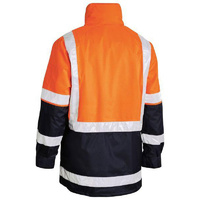 Taped 5 In 1 Rain Jacket Orange/Navy Size XS
