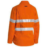 TenCate Tecasafe Plus 580 Women's Taped Hi Vis Lightweight FR Vented Shirt Orange Size 8