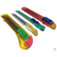 4x BOX CUTTER Knife Retractable Blade Snap Off Razor Durable Opener Slide Lock
