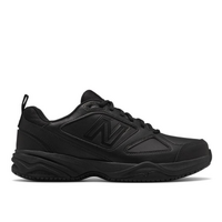 New Balance Men's 2E WIDE Slip Resistant Industrial Shoes Leather Work - Black - US 8.5