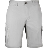Men's Cargo Shorts 100% Cotton Casual Work Wear Half Pants Summer Army Military - Stone - 32 (82cm)