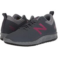 New Balance Womens 806 Wide Fit Slip Resistant Work Shoes - Grey/Berry - US 6