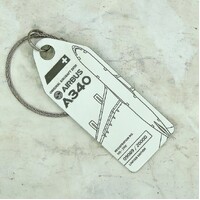 Aviationtag Airbus A340 Swiss Airlines White