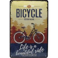 Nostalgic-Art Medium Sign Bicycle - Beautiful Ride
