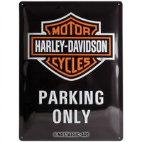 Nostalgic-Art Large Sign Harley Parking Only