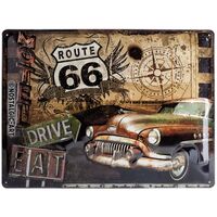 Nostalgic-Art Large Sign Route 66 drive