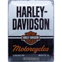 Nostalgic-Art Large Sign Harley-Davidson Motorcycles