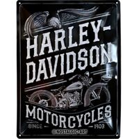Nostalgic-Art Large Sign Harley-Davidson Motorcycles Eagle