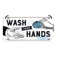 Nostalgic-Art Hanging Sign Wash Your Hands