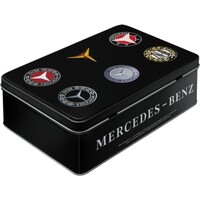 Nostalgic-Art Flat Tin Mercedes-Benz Logo Evolution