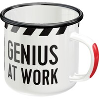 Nostalgic-Art Enamel Mug Genius at Work