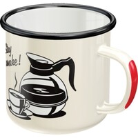Nostalgic-Art Enamel Mug Strong Coffee Served Here