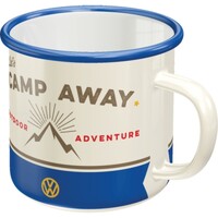 Nostalgic-Art Enamel Mug VW Bulli - Lets Camp Away