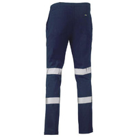 Taped Biomotion Stretch Cotton Drill Work Pants Navy Size 74 LNG