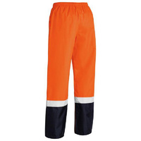 Taped Hi Vis Rain Shell Pants Orange/Navy Size XS