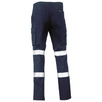Taped Stretch Cotton Drill Cargo Pants Navy Size 74 LNG